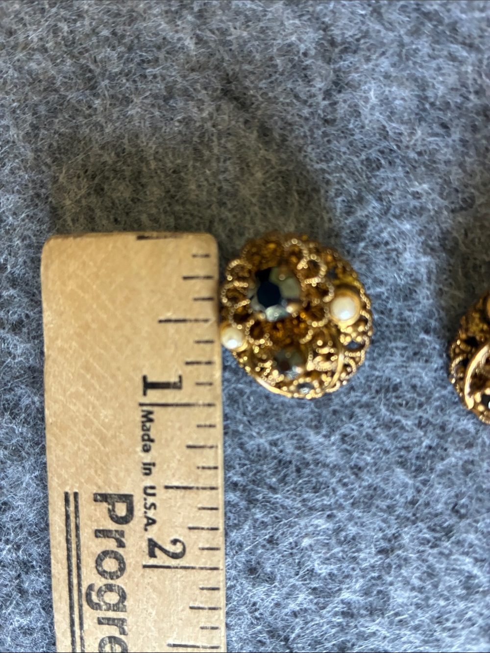 Vintage European Mid-Century Brooch/Earring Set, Collector, Rare. - Picture 4 of 4